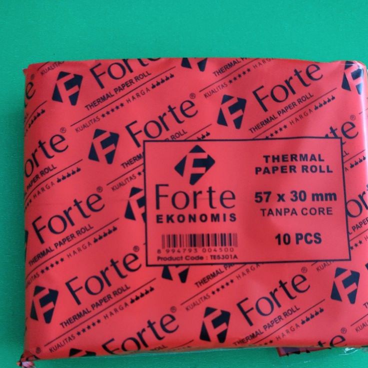 

HJ6 PROMO Thermal Paper Forte 57x3 coreless Kemasan Ekonomis Isi 1