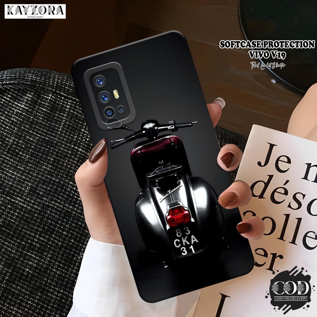 Case Hp VIVO V19 Terbaru - KAYZORA - Fashion Case Vespa - Softcase VIVO V19 - Pro Camera - Casing VI