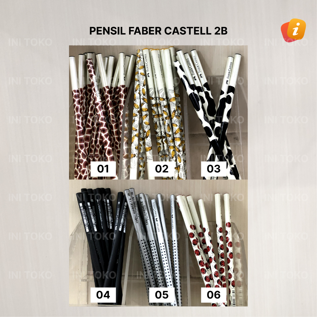 

Pensil Manual Faber Castell Motif Pensil Lucu Pensil Hewan 2B