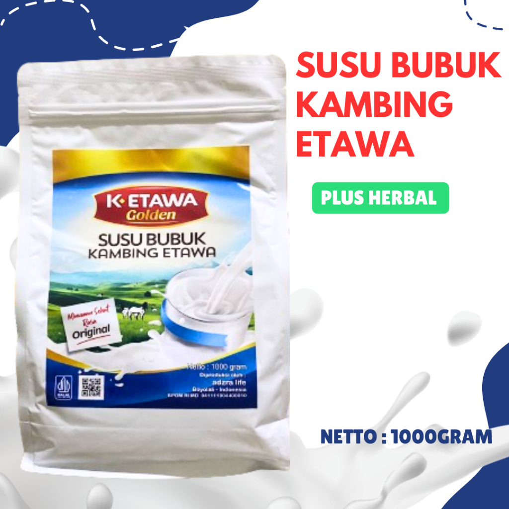 

Susu bubuk kambing etawa original 1000Gram 1kg