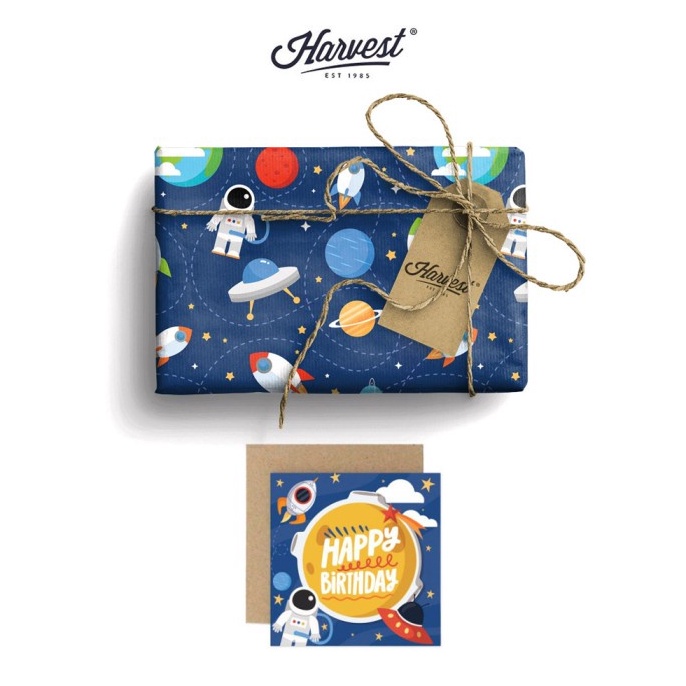 

SEGERA BELI Paket Kertas Kado Kartu Ucapan Harvest Wrap Kit Playground Astro