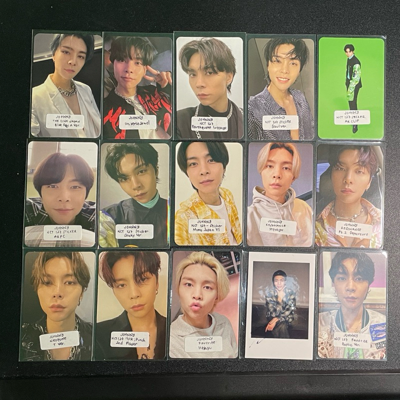 NCT 127 Johnny PC Photocard Bluray The Link Japan; Universe; Sticker; Resonance Departure; Favorite;