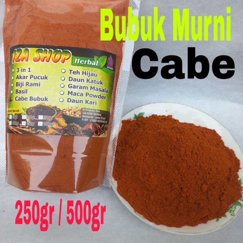 

Bubuk Murni Cabe 500gr