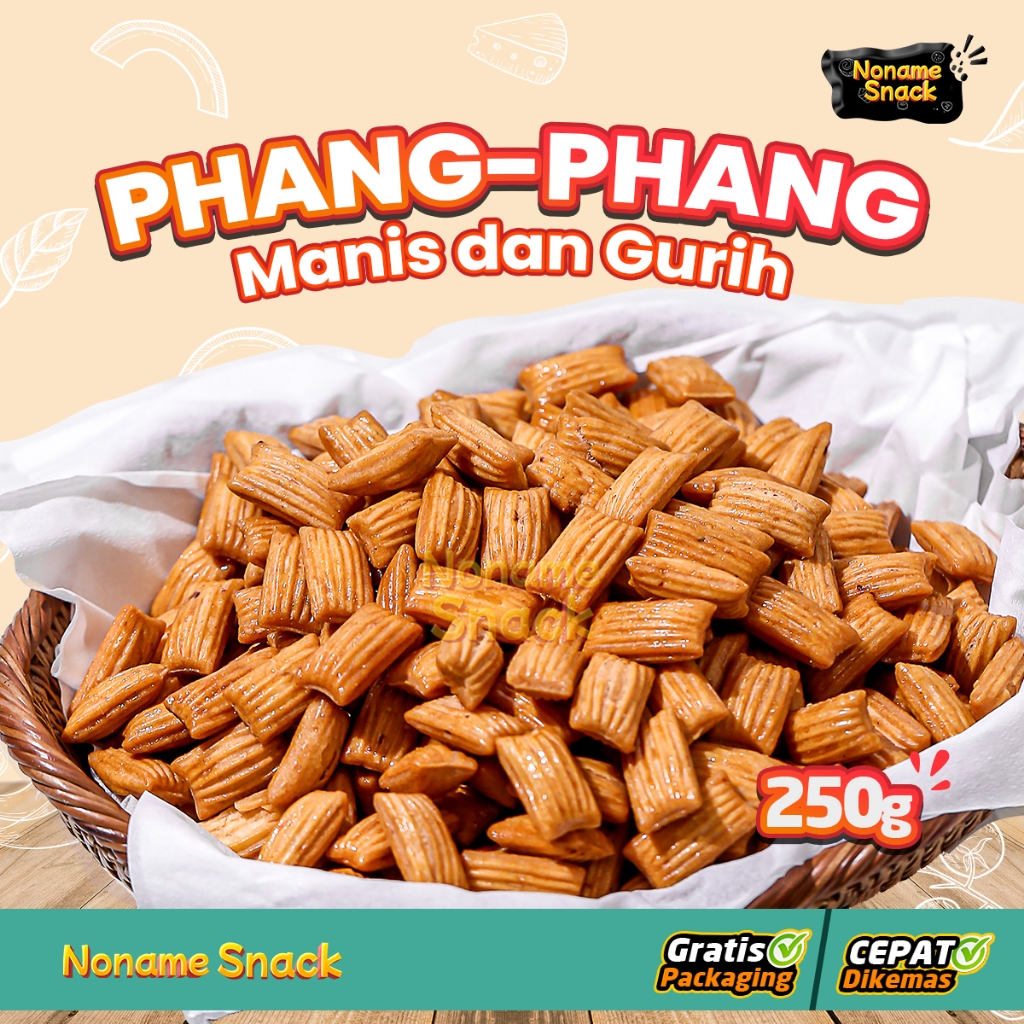 

NoName Snack - Cemilan Phang Phang Keripik Kue Bantal Grosir 250G