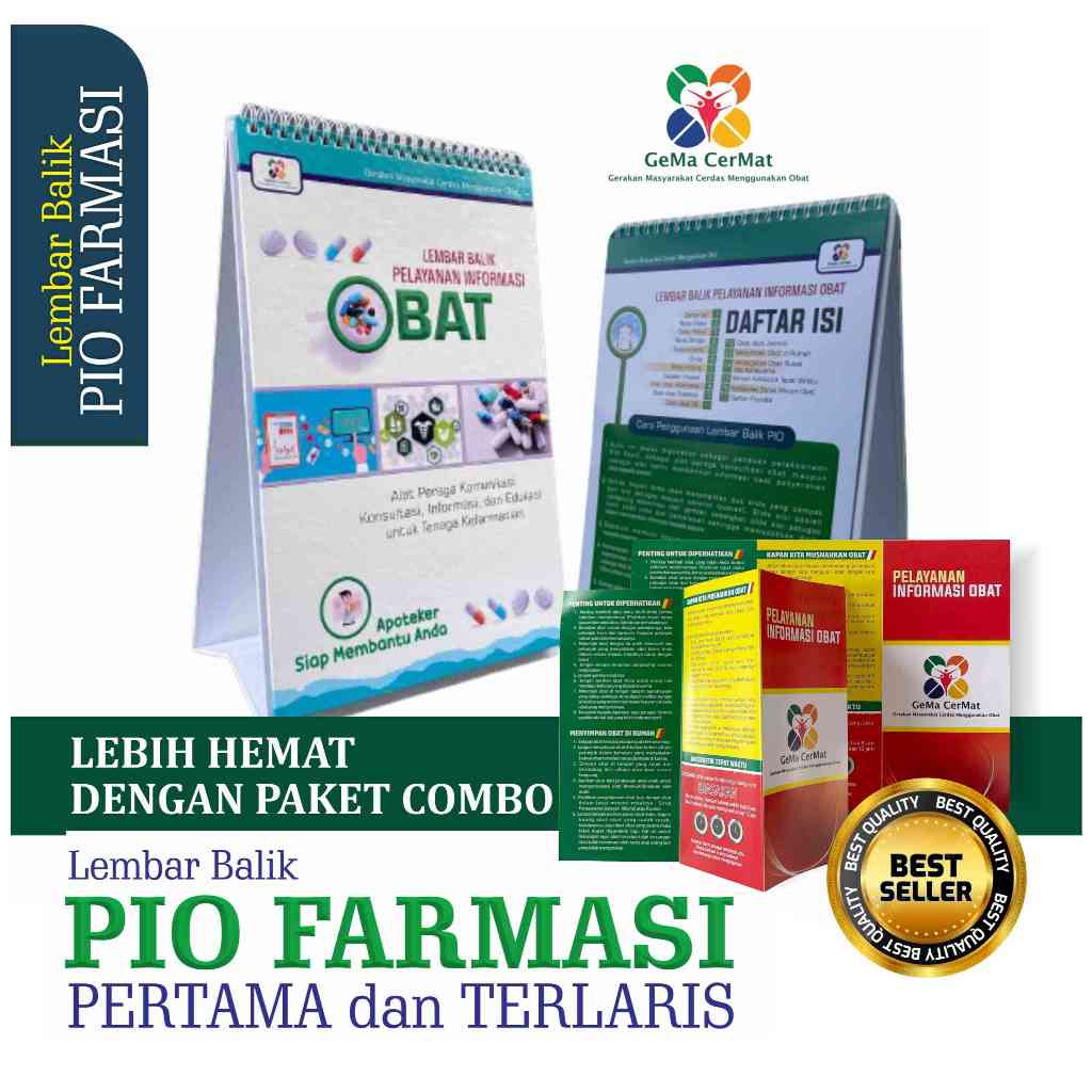 Leaflet / Brosur Pelayanan Informasi Obat, Brosur Farmasi, Leaflet Apotek