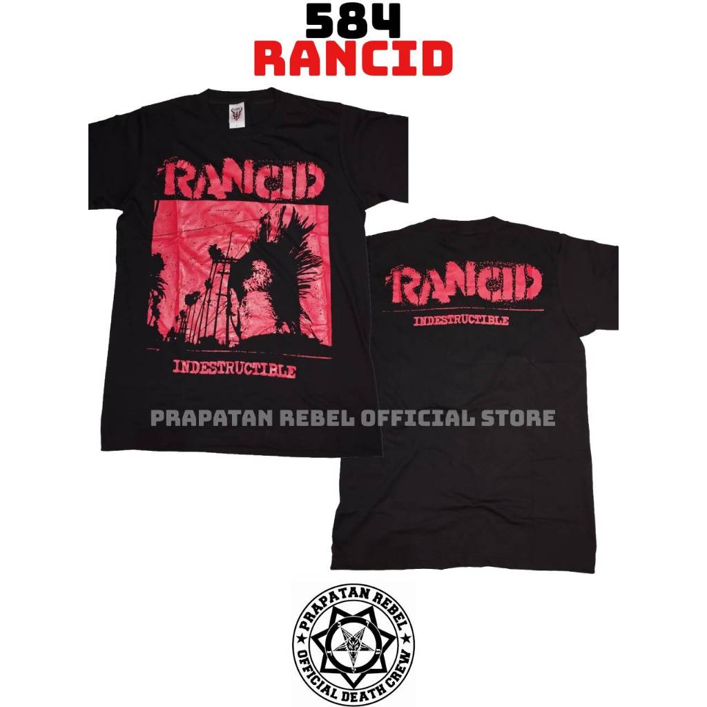 Kaos Pendek RANCID Kaos Musik Original PRAPATAN REBEL (584)