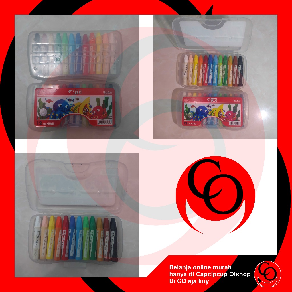 

Crayon Titi 12 Oil Pastels / Pastel Titi 12 warna / Crayon Titi 12 Oil Pastels Murah Obral/ Pastel Titi Obral