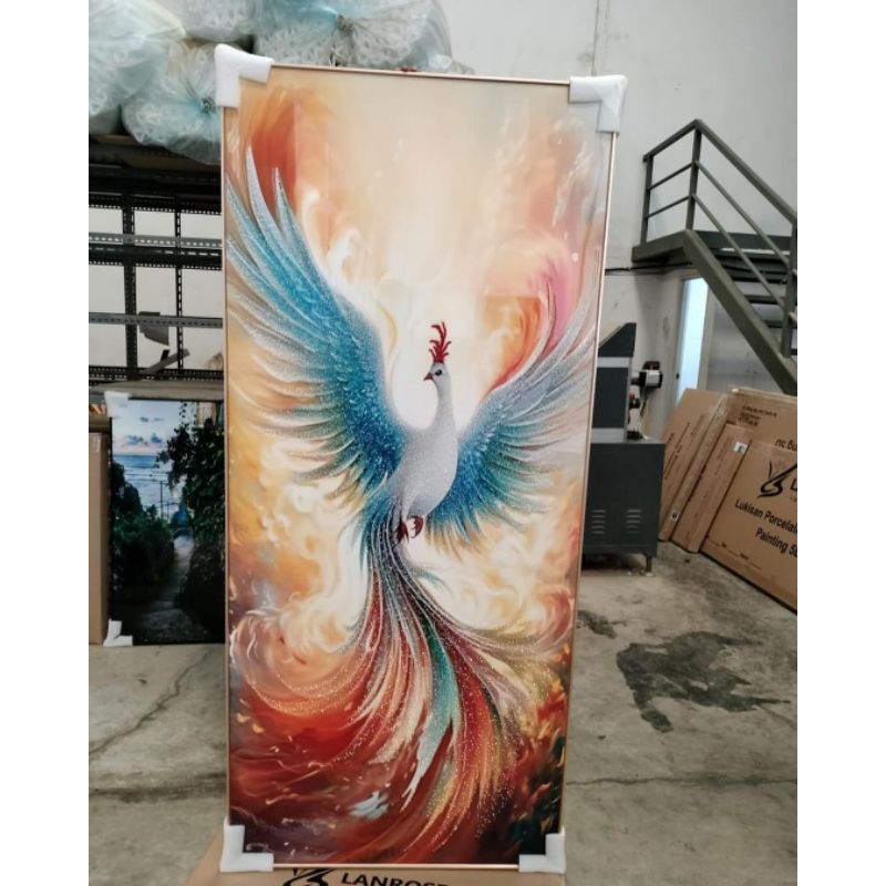 lukisan Porcelain Diamond 5d lukisan gambar Phoenix