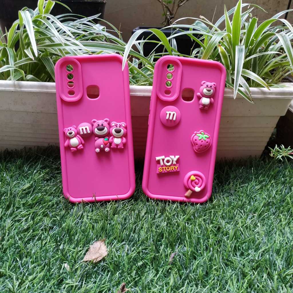 Case Vivo 1901 1902 1904 1906 2007 Y11 Y12 Y15 Y17 Y12i Softcase 3D Lotso Timbul Cesing Silicone Sil