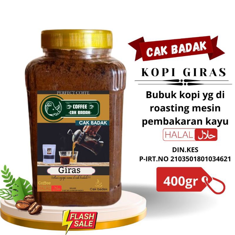 

KOPI BUBUK GIRAS ISI 400 GR TAMPILAN TOPLES RASA MANTAP