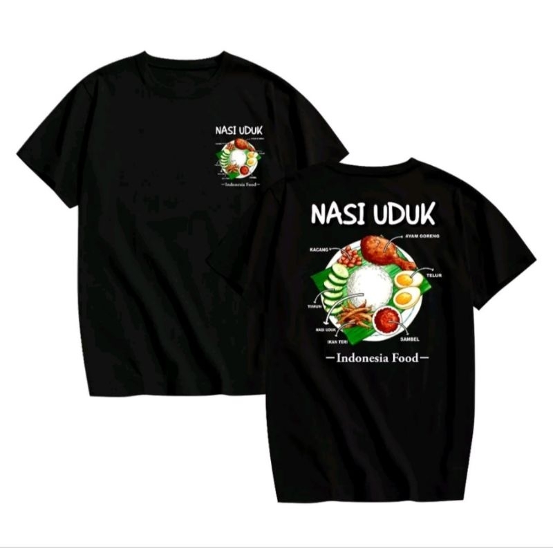 KAOS INDONESIA FOOD NASI UDUK