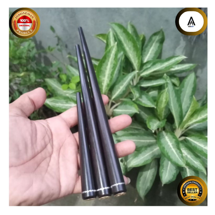 Once pipa rokok kayu galih kelor hitam motif lurus Murah