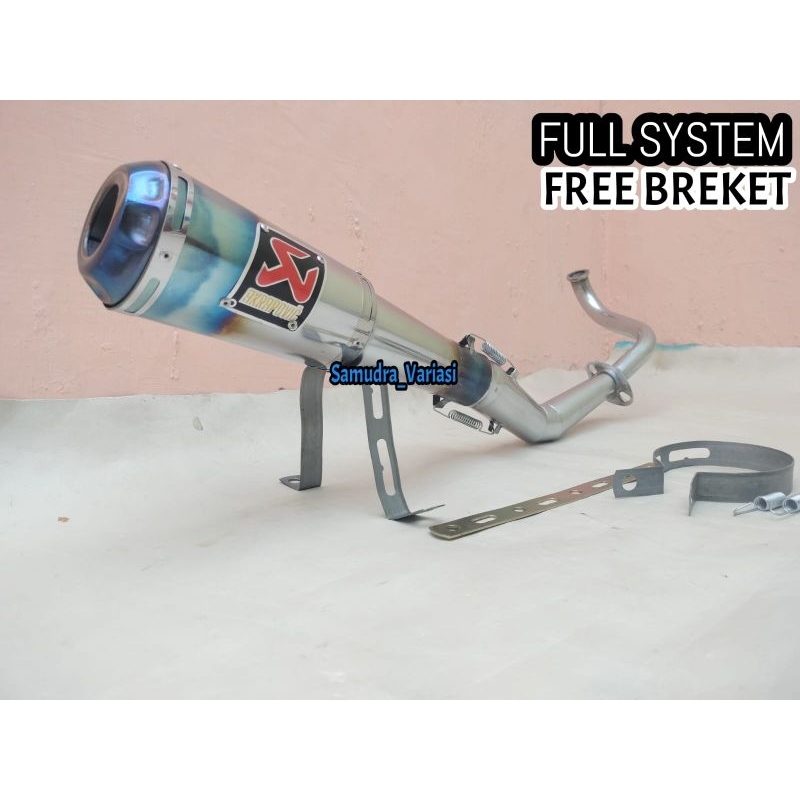 Knalpot Racing Akrapovic Varian Matic Suzuki Spin 125, Skywave, Skydrive, Hayate, Nex karbu, Nex 2 i