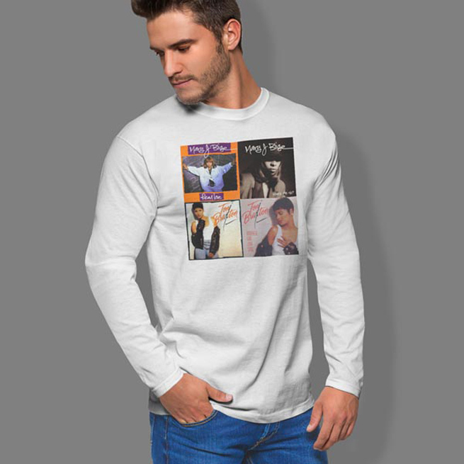 Kaos Toni Braxton Mary J Blige Tshirt Bahan 100% Cotton White | Tangan Pendek & Tangan Panjang | Sho