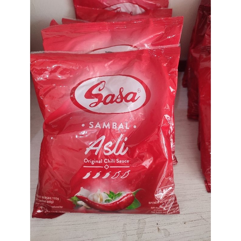 

Sasa Sambal Asli Sachet 8gr 192gr