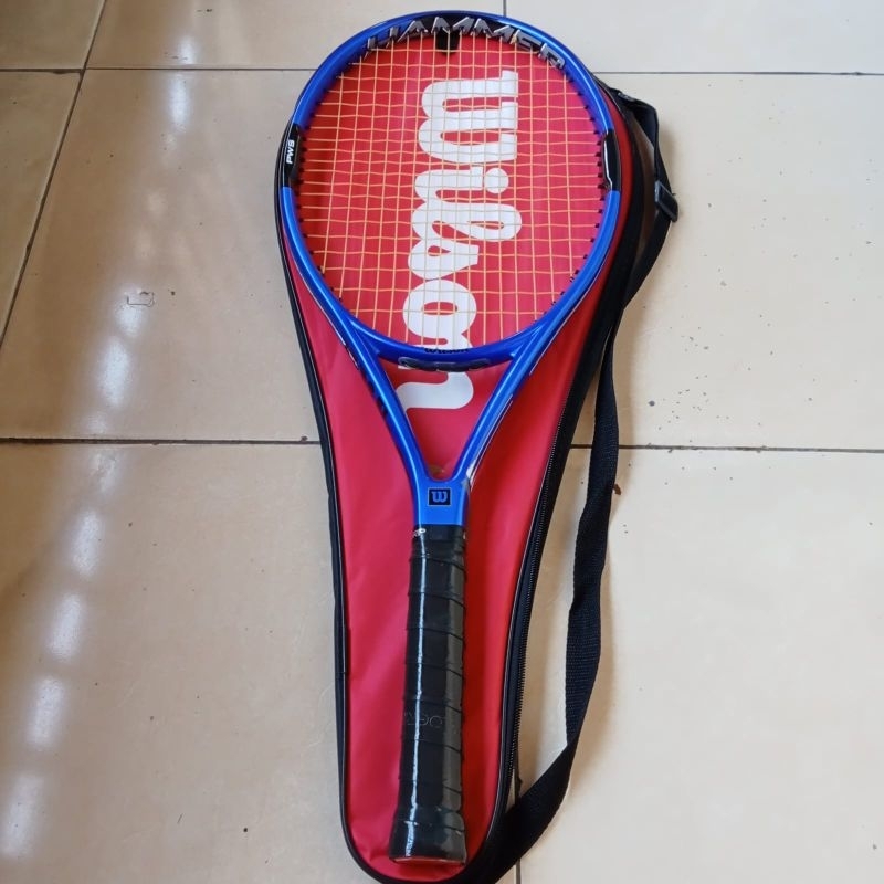 Raket tenis wilson hyper hammer biru