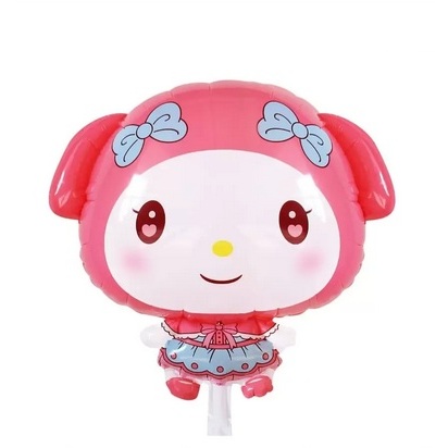 

1pack / 50biji Kuromi Sanrio Pink (BALON GAS/FOIL/TERBANG/KARAKTER )