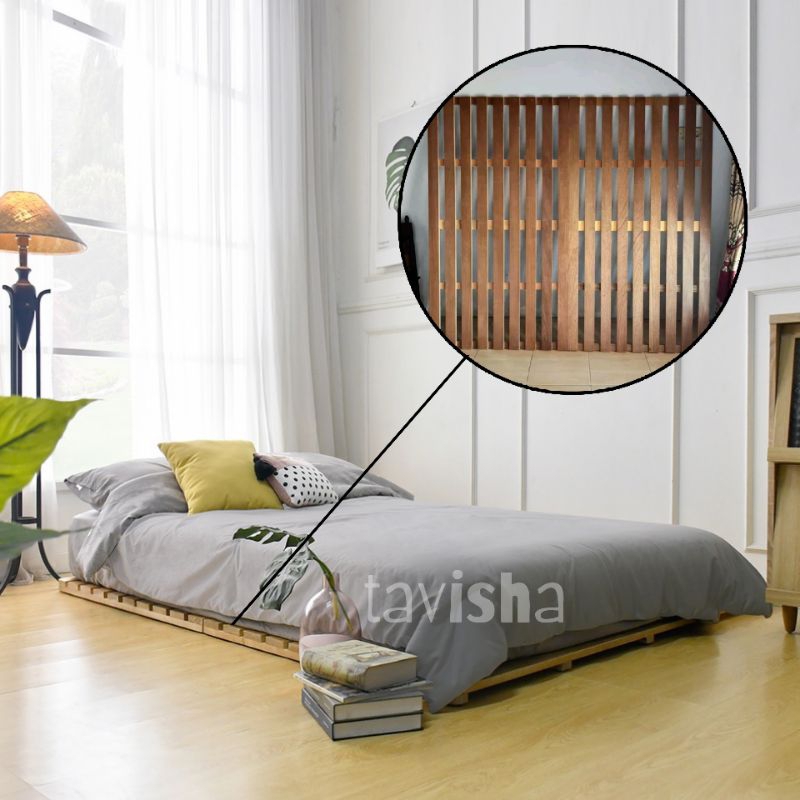 Dipan tempat tidur kayu lesehan - tempat tidur model palet lesehan