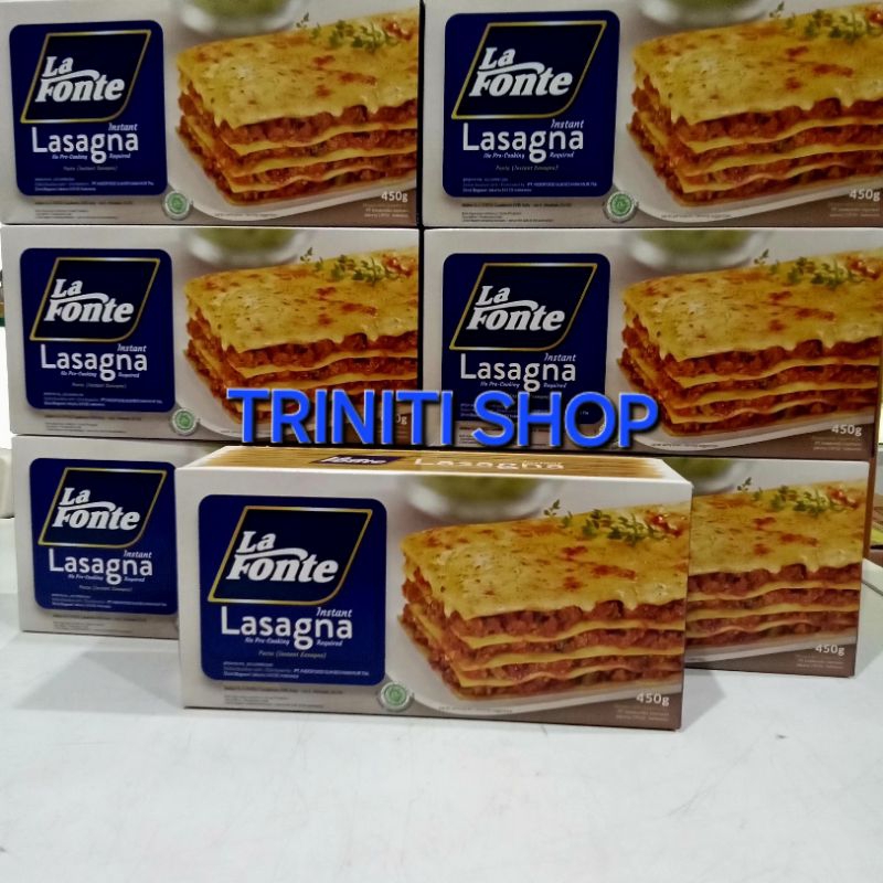 

KULIT LAZAGNA INSTAN LA FONTE 450 GRAM ( PASTA LASAGNA )