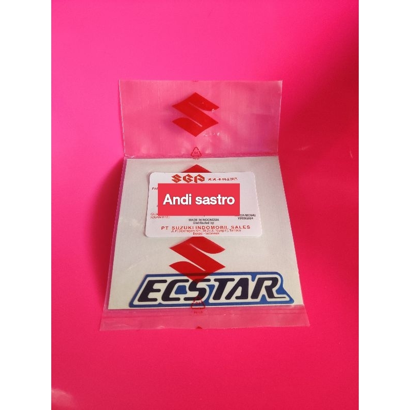 stiker sticker emblem ecstar ORI sgp