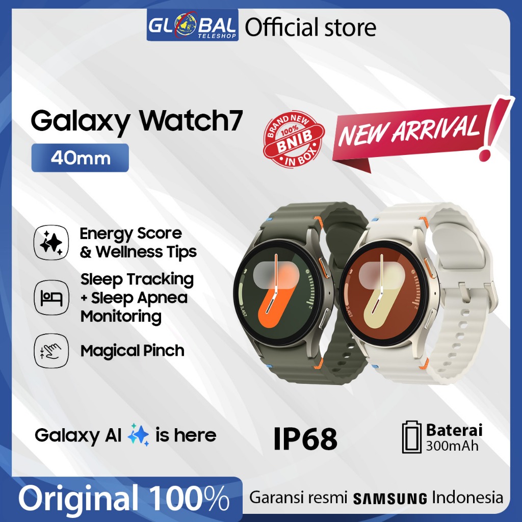 Samsung Galaxy Watch 7 44mm | 40mm Smartwatch AI Garansi Resmi