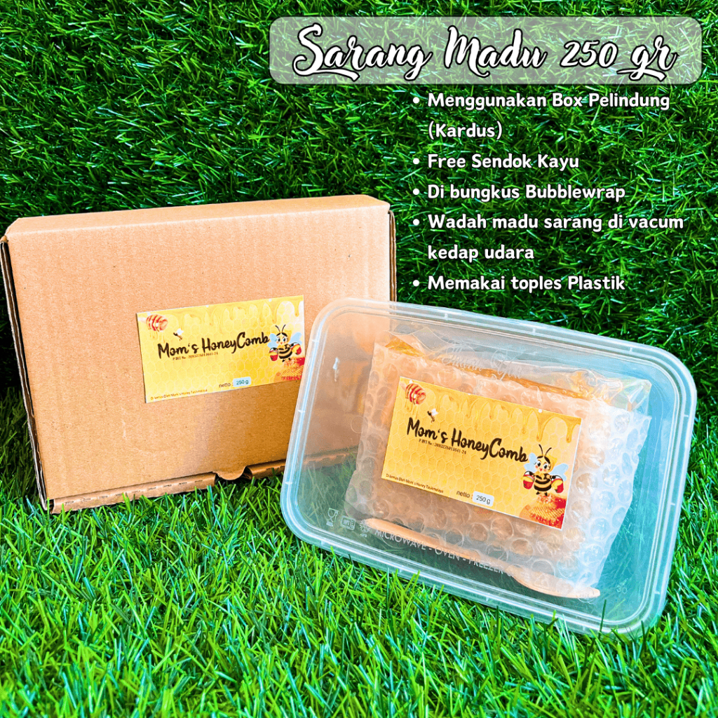 

[250 gram] Sarang Madu Kaya Nutrisi-Moms HoneyComb