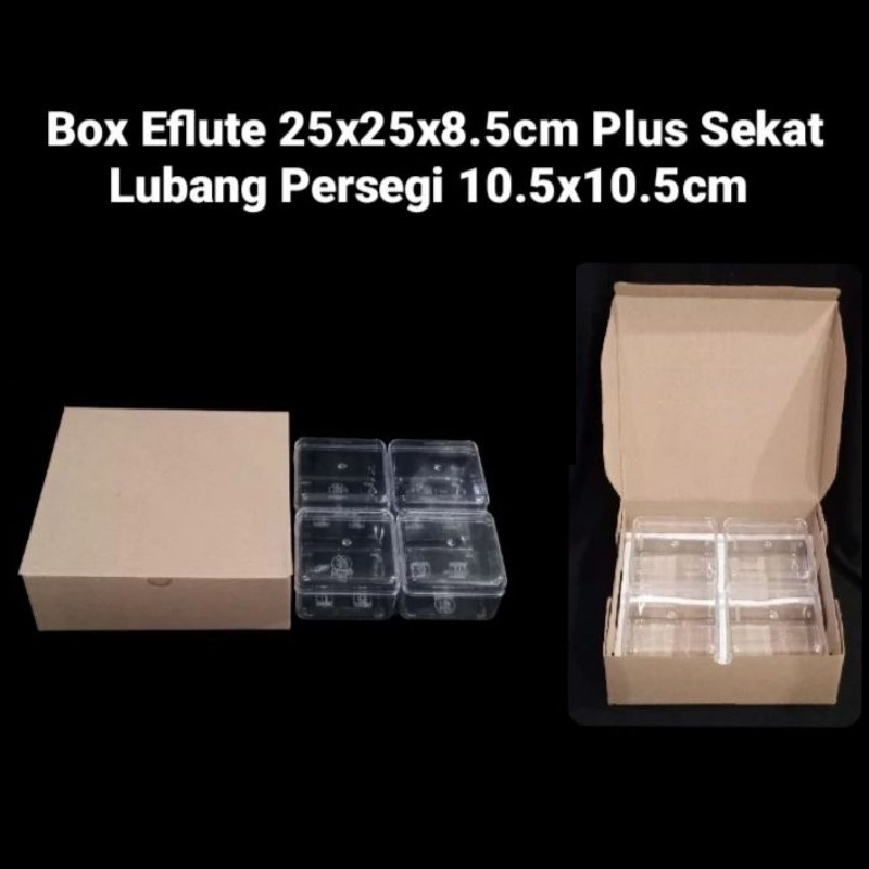 

(10 pcs)kardus toples 250gr isi 4 box hampers toples desert dus kue sekat 4