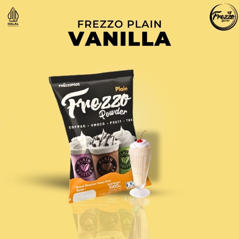 

Bubuk Minuman Rasa Vanilla Plain Frezzo 1kg/ Minuman Murah dan Enak Frezzo Plain