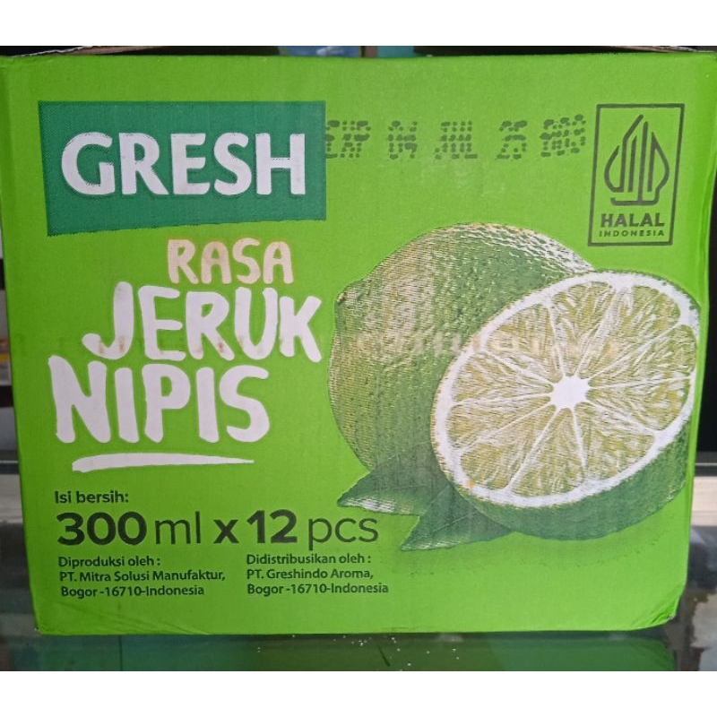 

Gresh fresh nipis madu 330 ml 1 dus isi 12 pcs