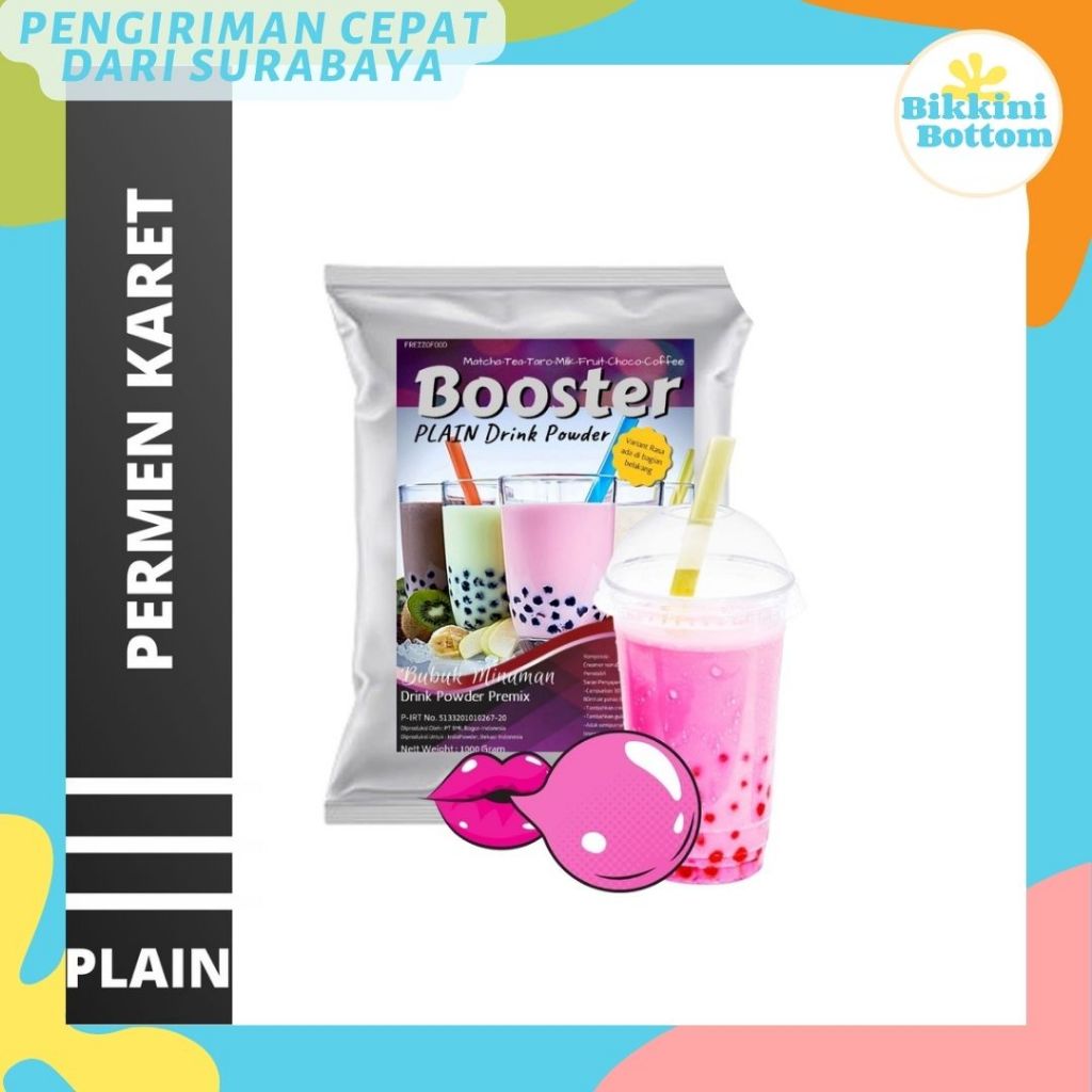 

Bubuk Minuman PERMEN KARET PINK 1KG PLAIN / Powder /Bubuk PERMEN KARET PINK INDOPOWDER BOOSTER PLAIN
