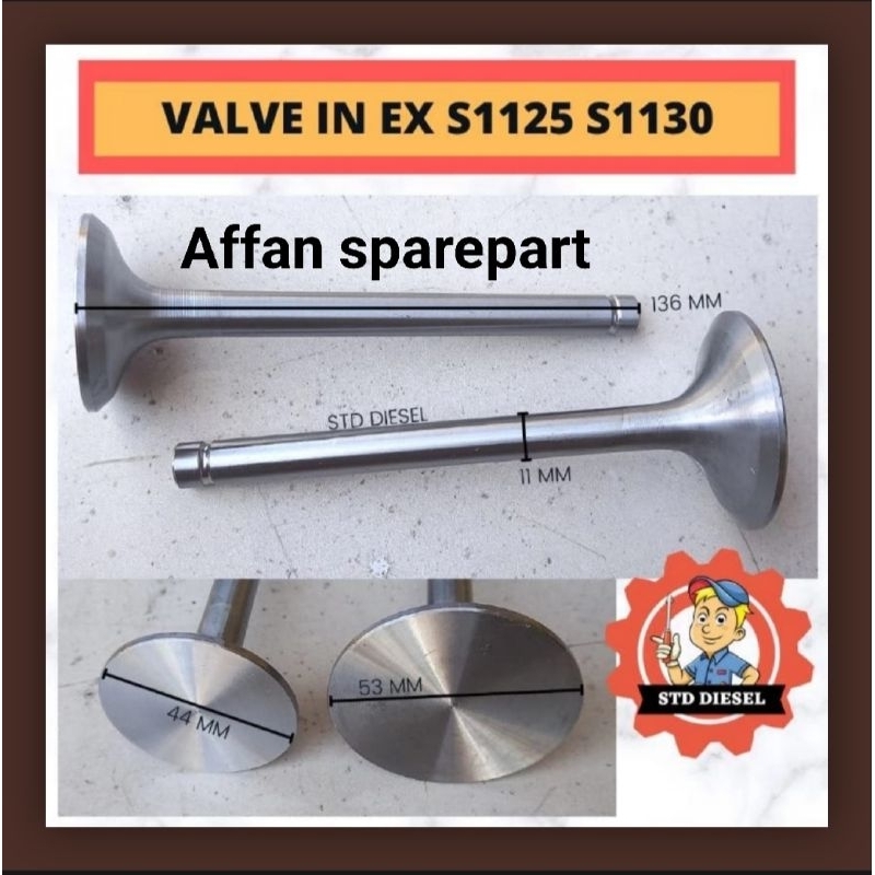 KLEP SET S 1125 / ZS 1130 , VALVE SET TL 1125 / TL 1130