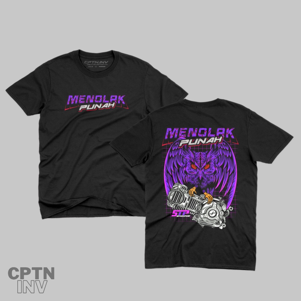 T-SHIRT CPTN.INV 036 | LENGAN PENDEK  MOTIF 5TP MENOLAK PUNAH | CATTON COMBED 24S FREE STIKER