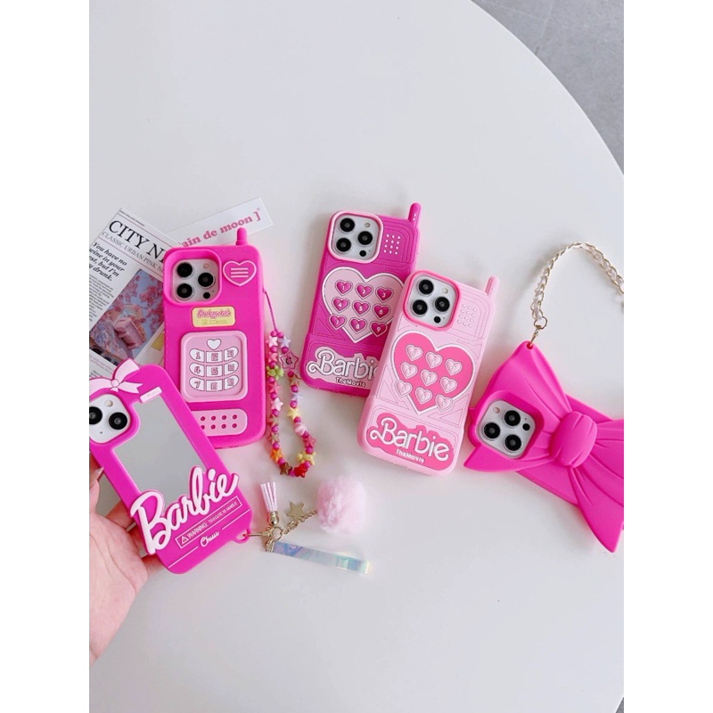 CASE CASING HP IPHONE LUCU PINK BARBIE [BACA DESK]