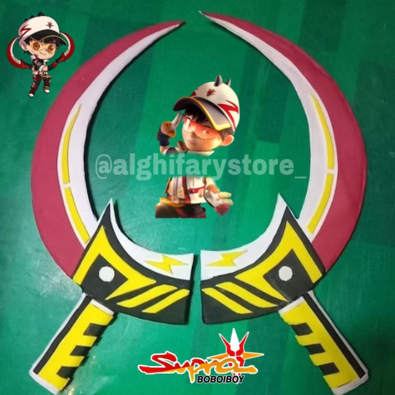 Pedang BoBoiBoy Supra sepasang - MAINAN ANAK - PEDANG BOBOIBOY