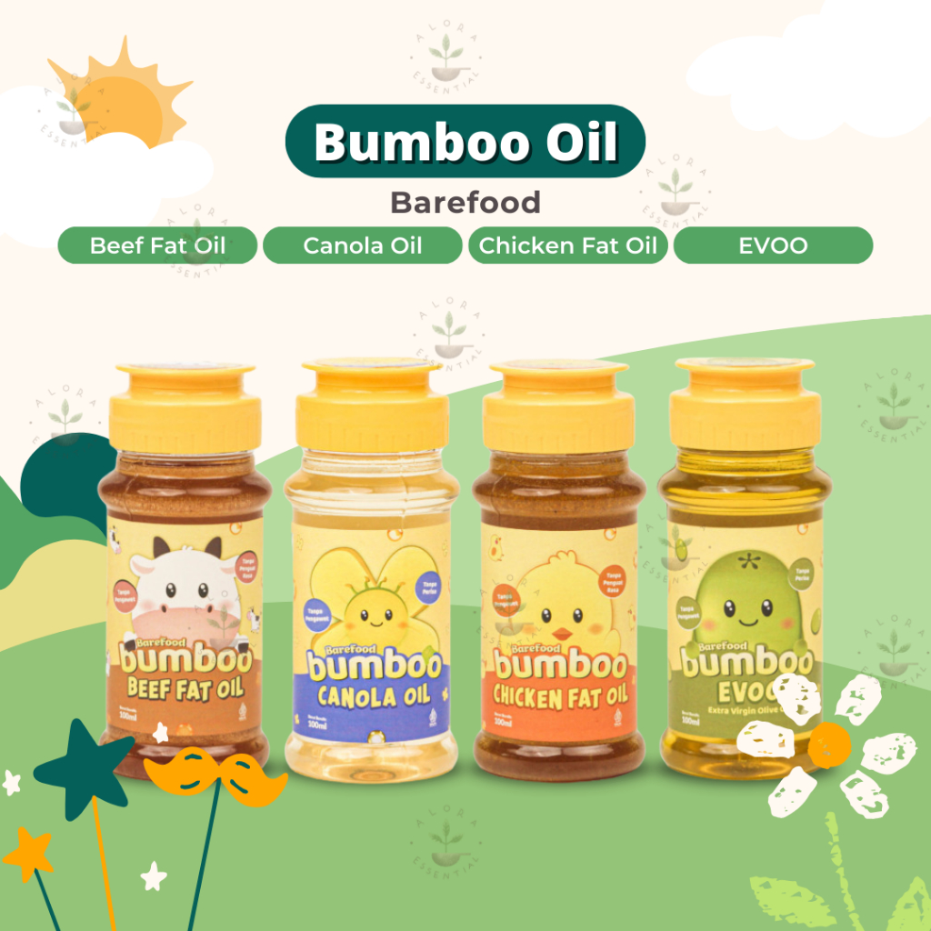 Barefood Bumboo Minyak Masak MPASI - Bumboo Oil - Bumboo EVOO Oil - Bumboo Fat Oil - Minyak MPASI Ba