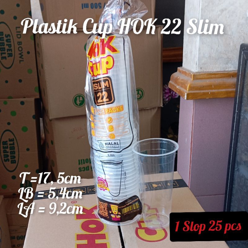 Plastik Cup HOK 22 Slim
