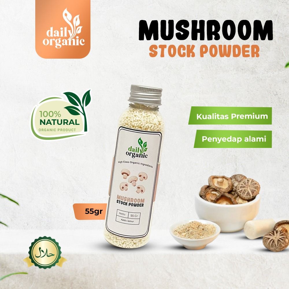 

Daily Organic Mushroom Stock Powder/JAMUR BUBUK BEST