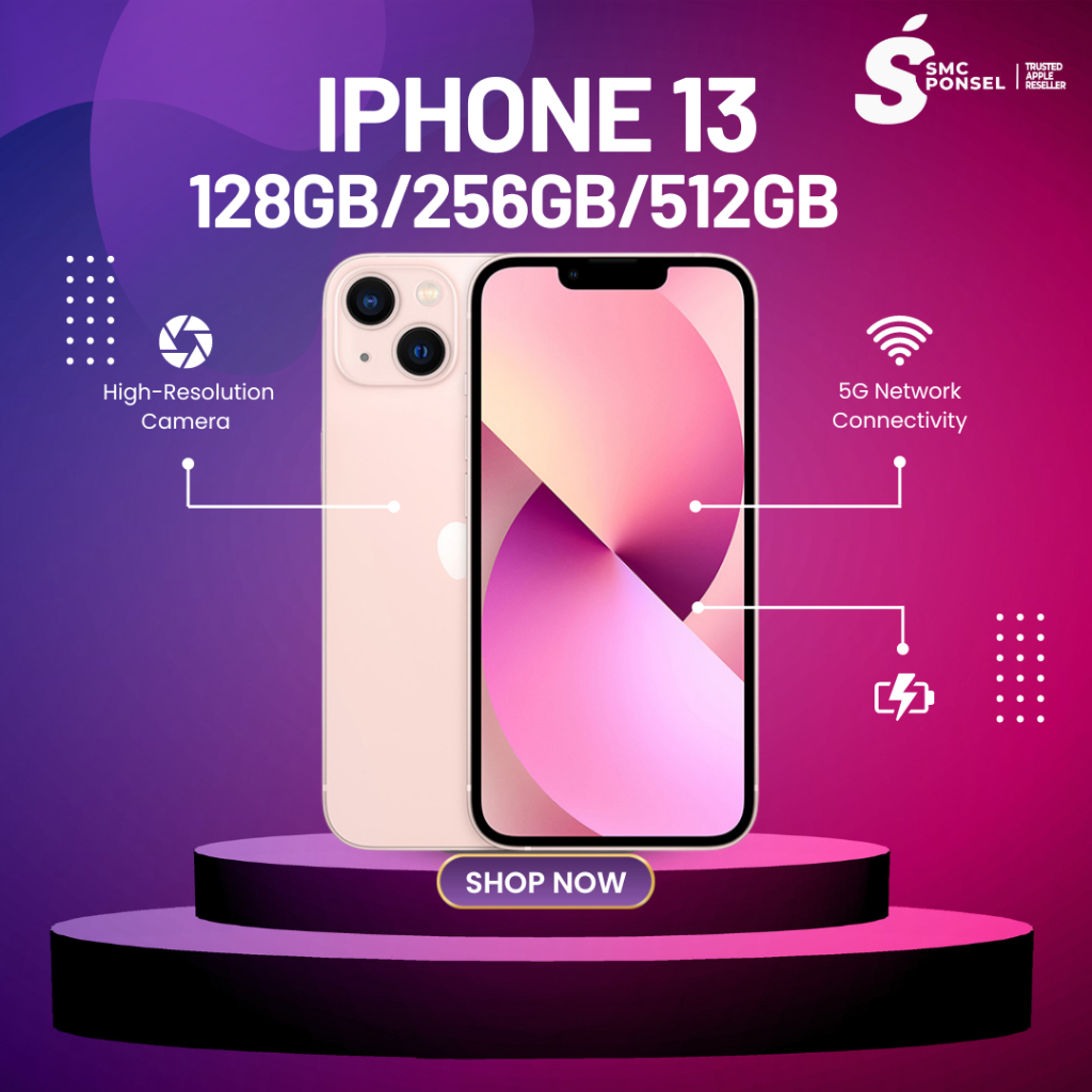 IPHONE 13 128GB,  256GB, 512GB  SECCOND INTER IPHONE MURAH IPHONE BERKUALITAS ORIGINAL 100%