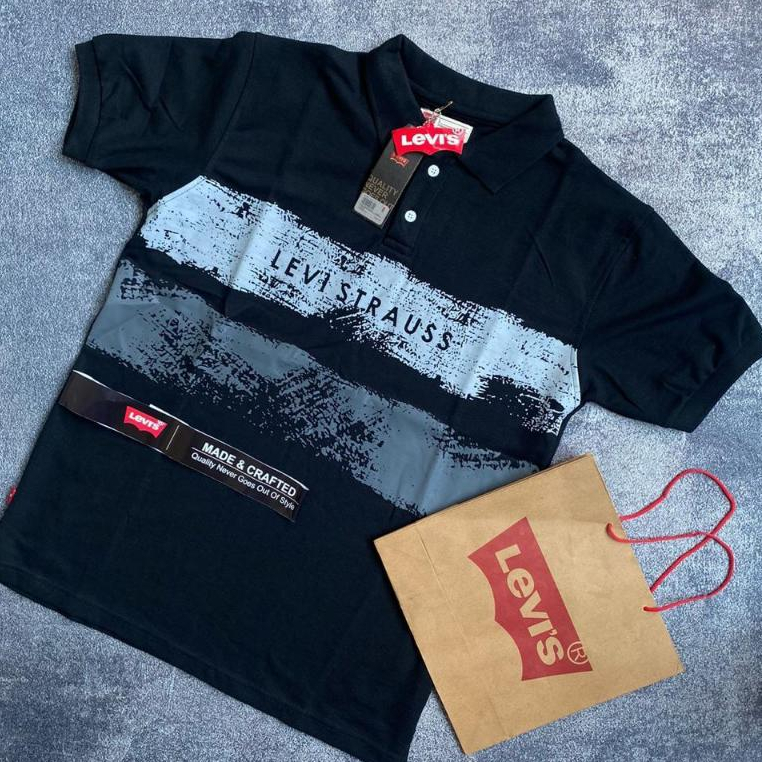 Kaos Kerah Polo Pria Hitam Navy Putih Polo Tshirt Berkerah