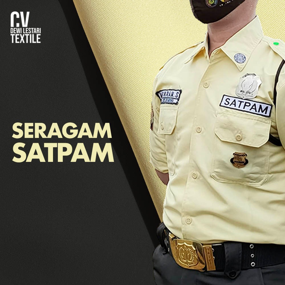 Kain Seragam Satpam Security High Twist Polyester Premium - Harga per 0.25 Meter