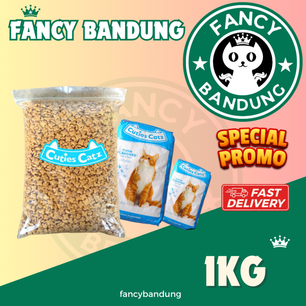 makanan kucing cuties catz 1kg