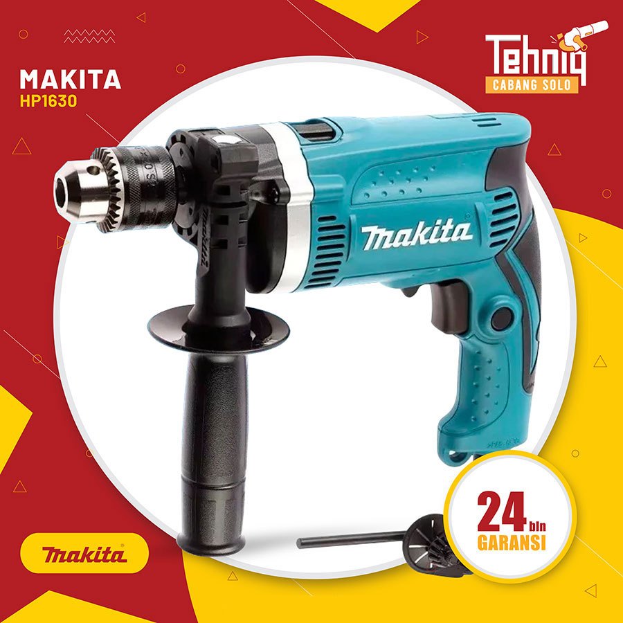 MESIN BOR BETON TANGAN LISTRIK MAKITA HP 1630 / IMPACT DRILL MAKITA HP 1630