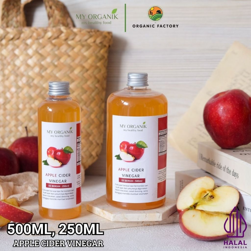 

My Organik Paket Hemat 2 in 1 Cuka Apel Organik With The Mother Apple Cider Vinegar