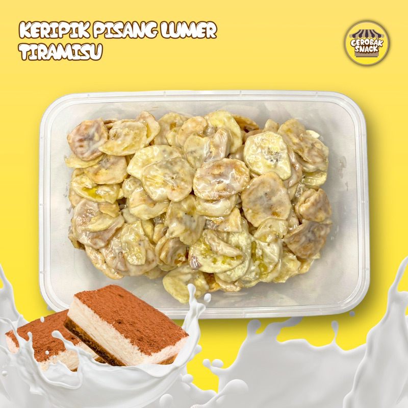 

Keripik Pisang Lumer Tiramisu 200gram
