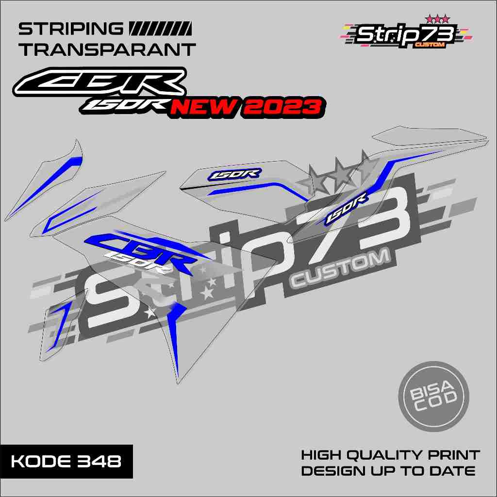 348 STRIPING TRANSPARAN CBR 150R NEW 2023 - STRIPING TRANSPARAN CBR 150R NEW 2023 PREMIUM