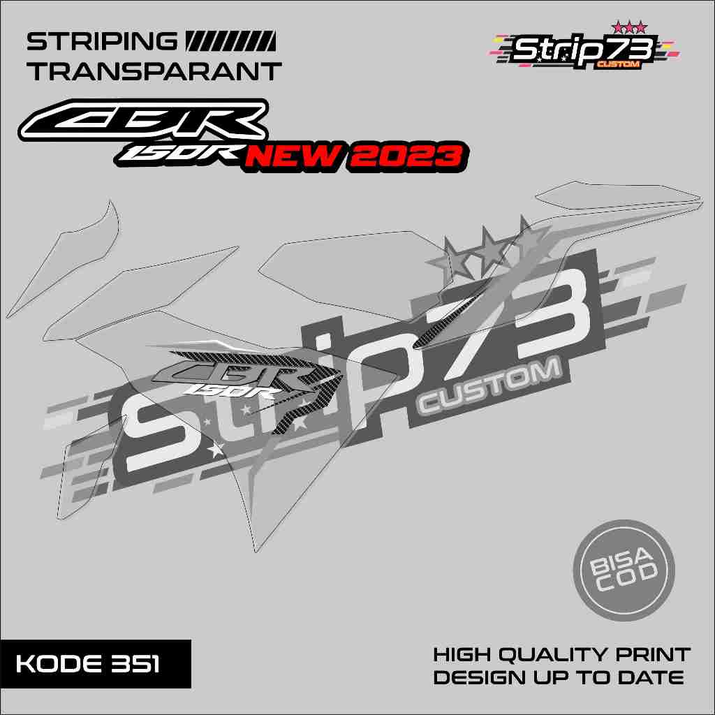 351 STRIPING TRANSPARAN CBR 150R NEW 2023 - STRIPING TRANSPARAN CBR 150R NEW 2023 PREMIUM