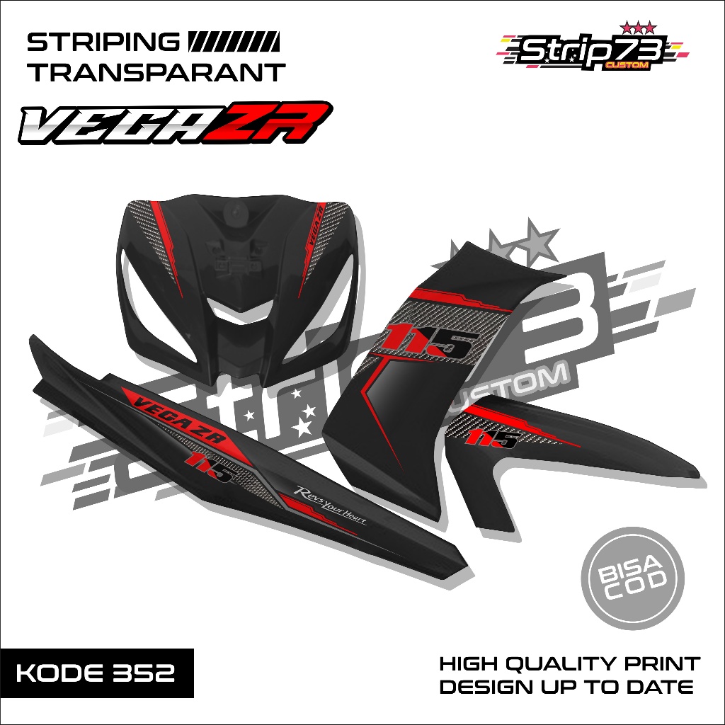 352 STRIPING TRANSPARAN VEGA ZR - STRIPING TRANSPARAN VEGA ZR PREMIUM GRAFIK