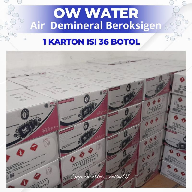 

OW WATER Kartonan isi 36 Botol