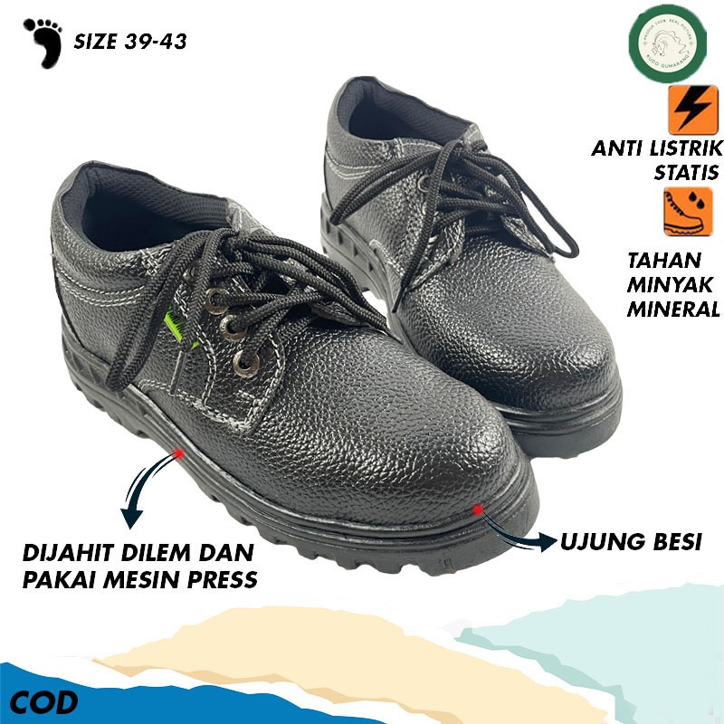 Sepatu Safety Stand Horse Lapangan Pendek Proyek Sepatu Safety Pria Original 100 % Sepatu Safety Pab