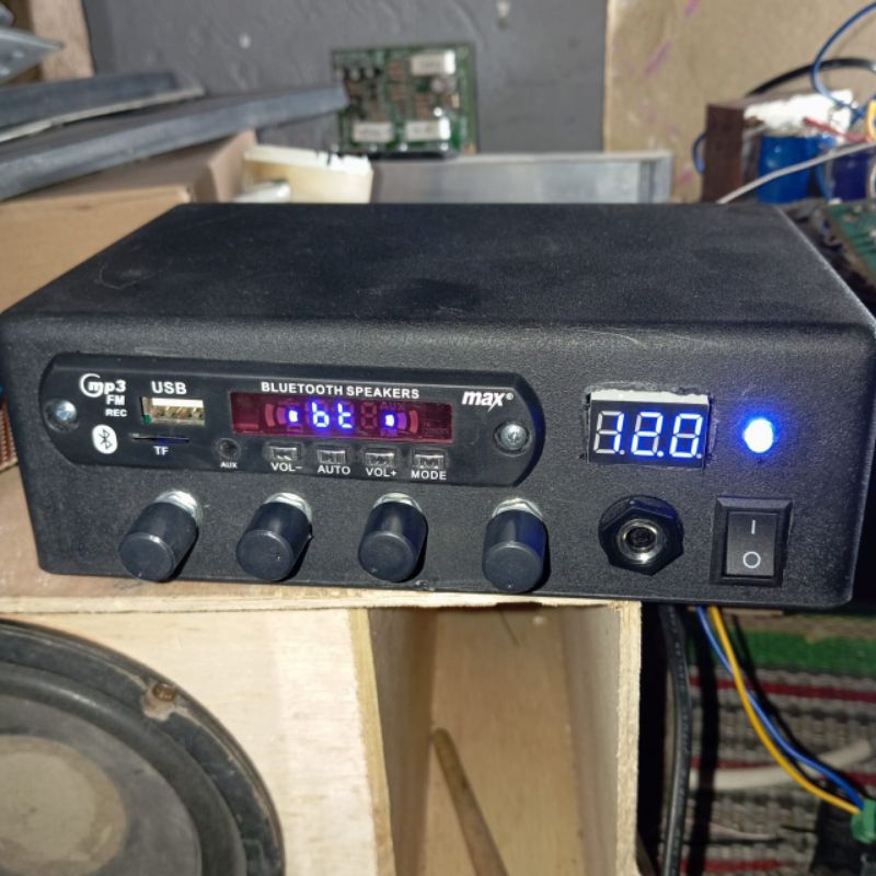 power ampli truk/mobil KARAOKE subwoofer irit di accu/aki blotooth